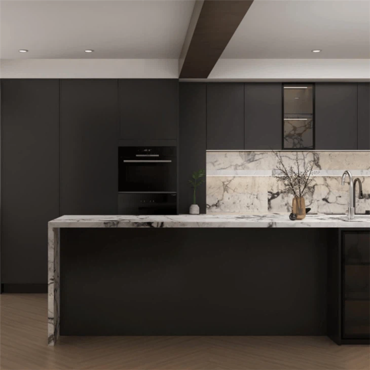 Lacquer Finish Kitchen Cabinet high quality