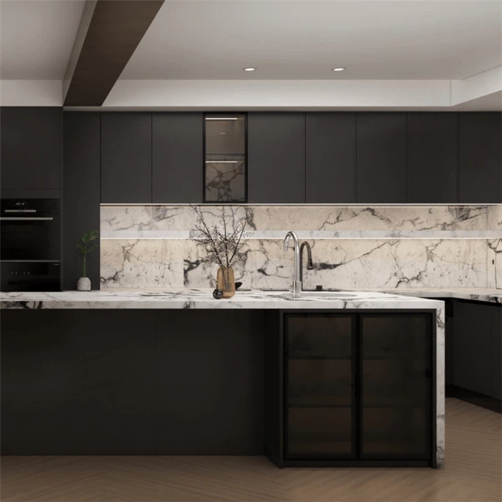 Lacquer Finish Kitchen Cabinet